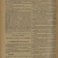 1442 - Page 1434 - Congrès. Congrès neurologique international / Notes pour l'internat. Symptômes. Diagnostic et traitement de la tuberculose iléo-caecale. (A suivre)
