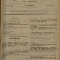 1445 - Page 1437 - Sommaire / Informations. Hôpitaux de Paris. Modification au concours de l'internat en médecine des hôpitaux de Paris / Hôpitaux de province. Nîmes / École de médecine et de pharmacie de Caen / Hommage à M. Emile Roux / Jubilé du Professeur Hartmann