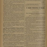 1454 - Page 1446 - XXIe Congrès français de médecine. Liége, 23-27 septembre 1930. III. Les indications thérapeutiques de l'insuline en dehors du diabète. Communications. Pourquoi l'insuline est requise dans le traitement du parkinsonisme et des séquelles de l'encéphalite. M. J. Froment... / L'insuline dans la tuberculose pulmonaire. M. Jacquerod... / A propos de l'insulinothéarpie dans les ulcères de jambe. Constatations biologiques et considérations pathogéniques. MM. J. Gaté et Barral... / Données nouvelles sur l'action de l'insuline dans la dénutrition grave du nourrisson. M. L. Garot... / Résultats et mode d'action du traitement insulinien des ulcères gastro-duodénaux. MM. A. Cade et Barral... / L'épreuve d'hyperglycémie chez les sujets non glycosuriques traités par l'insuline. MM. Ph. Barral et Morelon... / A propos de l'action de l'insuline dans le traitement de la cholestérinémie. MM. A. Compagnon et Orticoni... / Sur quelques cas d'ulcères de jambe traités comparativement soit par l'insuline, soit par les extraits pancréatiques désinsulinés. MM. Petges, Aubertin et Laporte / IIe Congrès international de pédiatrie. Stockholm, 18-21 août 1930. Séances plénières. Effets biologiques des irradiations ultraviolettes directes et indirectes. Rapporteur : M. Alfred Hess...
