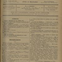 1497 - Page 1489 - Sommaire / Informations. Hôpitaux de Paris. Concours de stomatologiste / Prix de l'internat / Concours de l'externat / Facultés de pharmacie. Agrégation / Académie de médecine / Légion d'honneur. Affaires étrangères / Guerre. (Voir la suite des « Informations », p. 1500)