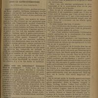 1501 - Page 1493 - Clinique chirurgicale de l'Hôtel-Dieu. Des conditions nécessaires pour obtenir de bons résultats après la gastro-entérostomie ; par le Professeur Henri Hartmann. Quelles sont ses indications ? Comment faut-il la pratiquer ?