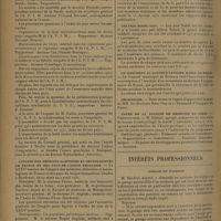 1518 - Page 1510 - Informations. A. P. I. M. Ve session du Conseil général / Congrès des médecins aliénistes et neurologistes de France et des pays de langue française / Les prix Nobel 1930 / Un monument au Docteur Langlet, maire de Reims / Nécrologie / Cours de la Faculté de médecine de Paris. Embryologie / Intérêts professionnels. Garage et patente