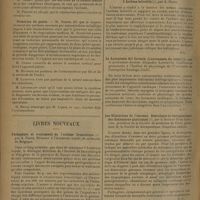 1530 - Page 1522 - Sociétés savantes. Société de chirurgie. (Séance du 15 octobre 1930). Rupture traumatique de la rate, hémorragie intra-péritonéale sans contracture pariétale. M. Proust, observation de M. Lecercle... / Résection du genou. M. Sorrel / Livres nouveaux. Pathogénie et traitement de l'asthme bronchique, par A. Haibe. Mémoire à l'Académie royale de médecine de Belgique / L'asthme infantile, par A. Haibe / La Autonomia del Corazón (L'autonomie du coeur), par le Professeur-Docteur Alejandro Lipschütz. Conférences prononcées à l'Institut de physiologie de l'Université de Concepción-Santiago... / Les dilatations de l'estomac. Sémiologie et thérapeutique des distensions gastriques, par le Docteur René Gaultier...