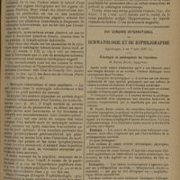 1539 - Page 1531 - Stase papillaire et méningite tuberculeuse posttyphoïdique ; par Henri Roger, Henri Sedan et Azalbert... / VIIIe Congrès international de dermatologie et de syphiligraphie. Copenhague, 5 au 9 août 1930. Étiologie et pathogénie de l'eczéma. M. Darier...