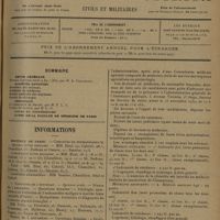 1589 - Page 1581 - Sommaire / Informations. Hôpitaux de Paris. Concours de stomatologiste / Concours de l'internat