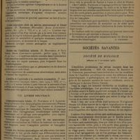 1657 - Page 1649 - Analyses et indications bibliographiques. Oto-rhino-laryngologie ; par M. Paul Truffert... VII. Oreille interne. L'influence des excitations auditives intenses sur la pression artérielle chez les normaux et les sourds labyrinthiques. (R. Nyssen et J. Helsmoortel... Revue d'oto-neurol.-ophtalm...) / Crises statiques chez un ancien contusionné et blessé oculaire. (P. Rebierre... Revue d'oto-neurol.-ophtalm...) / Etudes sur l'audition colorée. (G. Marinesco et Sava Vasile. Revue d'oto-neurol.-ophtalm...) / L'oreille et l'aptitude à la conduite automobile. (P. Jacques. Oto-rhinol.-laryngol. intern...) / VIII. Livres nouveaux. L'amygdalectomie totale. (G. Portmann et J. Lapouge. Monographies oto-rhino-laryngologistes internationales. Presses universitaires...). [P. Truffert] / Sociétés savantes. Société de biologie. (Séance du 8 novembre 1930). L'équilibre protéinique du sérum sanguin dans les tumeurs cérébrales. MM. Ch. Achard, M. Bariéty et A. Codounis / L'action d'un immun-sérum anti-endotoxique sur la septicémie expérimentale déterminée par le bacille paratyphique B. MM. J. Reilly, V. Rivalier et V. Stefanesco