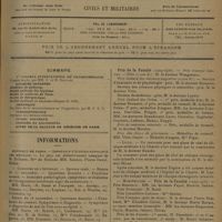 1665 - Page 1657 - Sommaire / Informations. Hôpitaux de Paris. Assistants d'électro-radiologie des hôpitaux / Concours de l'internat / Hôpitaux de province. Lille / Facultés de médecine. Bordeaux / Prix de la Faculté. Lille / Montpellier