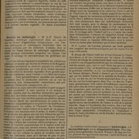 1675 - Page 1667 - Le Ve Congrès international de physiothérapie. Liège, 14-18 septembre 1930. Kinésithérapie / Section de radiologie. M. A.-P. Dustin.... Radiologie expérimentale dans ses rapports avec les formes d'applications thérapeutiques. Les réactions cytologiques et histologiques déclenchées dans les tumeurs malignes par les radiations / La trosième section était consacrée à l'hydrologie, à la thermothérapie et à la climathothérapie. Deux rapports y furent présentés, l'un de R. Wybauw... sur l'action générale des applications externes, l'autre de Boner sur l'émanothérapie artificielle