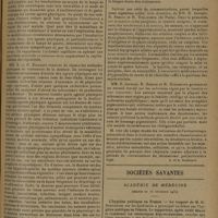 1677 - Page 1669 - Le Ve Congrès international de physiothérapie. Liège, 14-18 septembre 1930. La section V (section d'actinologie) discuta un rapport de MM. L.-G. Dufestel et G. Tixier sur les provitamines et les aliments irradiés, trois rapports sur le traitement de la douleur, dont deux, d'ailleurs, débordaient le cadre de l'actinologie, de MM. A. Rosselet..., S. Bronstein..., E. et H. Biancani, enfin un rapport de M. C. Brody... sur l'association systématique de l'hélio et de l'actinothérapie / Sociétés savantes. Académie de médecine. (Séance du 18 novembre 1930). L'hygiène publique en France. M. G. Brouardel