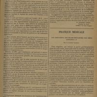 1689 - Page 1681 - Jurisprudence et législation. Assurances sociales. Louage de services. Contrat à durée indéterminée. [H. Ribadeau Dumas] / Pratique médicale. Les impulsions sexuelles explosives par dépit amoureux ; par le Docteur Savigny / Renseignements