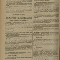 1750 - Page 1742 - Faculté de médecine de Lyon. Thèses soutenues pendant l'année 1929-1930 / Notes pour l'internat. Rhumatisme blennorragique. Signes. Diagnostic. Traitement. (A suivre)