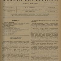 1825 - Page 1817 - Sommaire / Informations. Hôpitaux de Paris. Concours spécial pour la nomination aux places d'interne de l'hospice de Brévannes, Hendaye, Sainte-Périne et Chardon-Lagache / Facultés de médecine. Paris / Bordeaux / Lyon