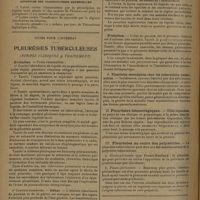 1858 - Page 1850 - Informations (Suite). Amphithéâtre d'anatomie / Notes de pratique. Asystolie des cardiopathies artérielles / Notes pour l'internat. Pleurésies tuberculeuses. (Formes cliniques & traitement). (A suivre) / Renseignements