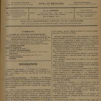 1861 - Page 1853 - Sommaire / Informations. Hôpitaux de Paris. Concours de l'externat / Facultés de médecine. Bordeaux / Lyon / Faculté de pharmacie de Paris / Hospice départemental Paul-Brousse et Centre anticancéreux de la banlieue parisienne