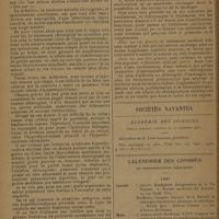 0014 - Page 10 - Revue générale. Traitement du goitre exophtalmique ; par le Docteur Hubner... Traitement chirurgical / Sociétés savantes. Académie des sciences. (Séance publique annuelle du 15 décembre 1930). Allocution de M. Léon Lecornu... / Prix attribués en 1930/ Calendrier des Congrès et manifestations médicales
