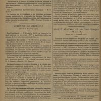 0050 - Page 46 - Sociétés savantes. Académie des sciences. (Séance du 22 décembre 1930) / Académie de médecine. (Séance du 6 janvier 1931). Deuil national / Installation du bureau. M. Ménétrier / Les ganglions sous-trapéziens dorsaux et la chaîne ganglionnaire scapulaire postérieure. M. H. Rouvière / De l'utilité des examens médicaux préventifs complets. M. Georges Schreiber / Société médicale et anatomo-clinique de Lille. (Séance du 12 novembre 1930). Gliome central volumineux, extériorisé dans une hernie consécutive à une trépanation décompressive. (Présentation de pièces). MM. Langeron et Danès / Sinusite aiguë frontale, bilatérale. Abcès cérébral à distance. M. Reverchon