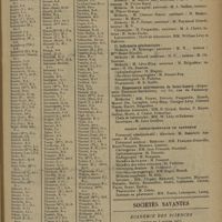 0107 - Page 103 - Index alphabétique. 1° Chefs de Service (médecins, chirurgiens, accoucheurs et assistants ; consultations, ophtalmologistes, oto-rhino-laryngologistes, électro-radiologistes, stomatologistes) ; 2° Chefs de Clinique (médecine, chirurgie, accouchements) ; 3° Internes ; 4° Externes en premier ; 5° Externes / Sociétés savantes. Académie des sciences. (Séance du 5 janvier 1931). Le sort des bacilles de Koch contenus dans le lait après séparation du beurre et du caséum. M. Auguste Lumière et Mme A. Dubois
