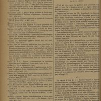0120 - Page 116 - Revue générale. La fièvre exanthématique du littoral méditerranéen ; par le Docteur G Mazet... / La « Douleur-Signal ». Procédé diagnostique de la dilatation atonique de l'estomac. Erreur à éviter en l'utilisant ; par M. G. Leven