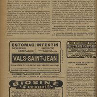 0124 - Page 120 - Sociétés savantes. Société de biologie. (Séance du 13 décembre 1930). Sur la protéinémie du cheval, normal et immunisé, et du lapin. MM. G. J. Stefanopoulo et A. Codounis / Sur la résistance des cobayes vaccinés par l'anatoxine, à l'injection de cultures de bacilles diphtériques d'origines diverses. MM. G. Ramon, Robert Debré et P. Thiroloix / Immunité antitoxique et résistance de l'homme à l'infection diphtérique. MM. G. Ramon, Robert Debré et P. Thiroloix / Le rapport des chronaxies des zones motrices corticales de la flexion et de l'extension des membres. M. et Mme A. Chauchard et M. S. Kajiwara