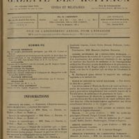 0129 - Page 125 - Sommaire / Informations. Hôpitaux de Paris. Concours d'électro-radiologiste des hôpitaux / Hôpital de Notre-Dame de Bon-Secours. Concours de l'Internat / Conseil supérieur de l'Instruction publique / École du service de santé militaire / Légion d'honneur. Marine / Mérite maritime / Médaille d'honneur de l'assistance publique