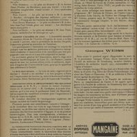 0130 - Page 126 - Informations. Médaille d'honneur de l'assistance publique / Ministère de la santé publique / Société nationale de chirurgie. Prix Dubreuil / Prix Chupin / Prix Duval-Marjolin / Prix Le Dentu / Institut d'hygiène de Lyon / La rue Jean-Sicard / Association pour le développement des relations médicales (A. D. R. M.) / La federazione nazionale Italiana fascista per la lotta contro la tuberculosi / Bal de la médecine française / Georges Weiss. [Nécrologie]