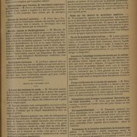 0139 - Page 135 - Sociétés savantes. Société des chirurgiens de Paris. (Séance du 21 novembre 1930). A propos du traitement du pied bot du nourrisson. M. Roederer / Ostéosynthèse pour fracture de l'extrémité supérieure de l'humérus. M. Dupuy de Frenelle / Ostéome du brachial antérieur. M. Petit de la Villéon / Maladie osseuse de Recklinghausen. M. Muller... / Épididymite chronique. M. Le Fur / (Séance du 5 décembre 1930). A propos des ostéomes du coude. M. Peugniez / A propos du cancer de l'épiploon. M. Haller / Ostéosynthèse par plaque vissée pour une fracture de l'humérus chez un enfant. M. Dupuy de Frenelle / Projectile cardio-péricardique. M. Petit de la Villéon / Notes sur les cancers du maxillaire supérieur. M. Dufourmentel / Un cas de grossesse extra-utérine. M. Lanos / Cancers de l'oesophage traités avec succès parla radiumthérapie. M. Jean Guisez / Forme récidivante de la torsion du testicule. M. Nora / Volumineux corps étranger intravésical. Extraction par les voies naturelles. M. Nora / Pré-spondylolisthésis. M. Roederer / Traitement de la luxation congénitale de la hanche sans plâtre. M. Roederer / Deux cas d'épithélioma sudorifère. M. Muller...
