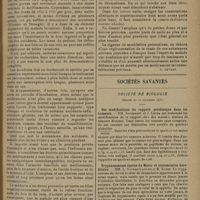0177 - Page 173 - Actualités. Du bon usage des produits quinoléiques. [R. Levent] / Sociétés savantes. Société de biologie. (Séance du 20 décembre 1930). Des modifications du rapport protéinique dans les tumeurs. MM. Kotzareff et J. Leuba / Trypanosomiase équine du Maroc et transmission héréditaire. MM. L. Nattan-Larrier et B. Noyer / Thalamus et chronaxie. Mme Lapicque