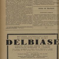 0196 - Page 192 - Sociétés savantes. Société médicale et anatomo-clinique de Lille. (Séance du 2 décembre 1930). Contribution à l'étude de l'adrénaline virtuelle ; sa localisation ; le mécanisme de sa libération. MM. Paget et Leblond / Quelques effets cliniques d'un liquide de perfusion hépatique. MM. Parturier, Audouy et Rousselle / Notes de pratique. Hypertension artérielle