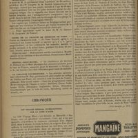0202 - Page 198 - Informations. Journées médicales de Lille / Conférence universelle de défense contre les stupéfiants / Nécrologie / Cours de la Faculté de médecine de Paris. Cours de pharmacologie / Hôpital Saint-Michel / La caravane universitaire / Chronique. VIIe voyage médical international sur la Côte d'Azur (Voir la suite, p. 201)