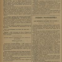 0246 - Page 242 - Sociétés savantes. Académie de médecine. (Séance du 10 février 1931). Traitement du tétanos, de la diphtérie et des maladies neurotropes par la méthode phylactique. M. Cruchet... / Des possibilités de transmission de la fièvre ondulante par les oiseaux. M. H. Violle / Le traitement spécifique des infections gastro-intestinales des enfants du premier âge. M. Henri de Rothschild / Election / Société médico-chirurgicale des hôpitaux de Nantes. (Séance de janvier 1931). Incontinence d'urines tabétique. MM. Mirallié et Giroire / Tuberculose parotidienne chez une femme de soixante-dix ans. M. E. Pichat / Un curieux cas de fistule tubo-cutanée abdominale. M. E. Pichat / Volumineux hémothorax interlobaire par plaie de poitrine. M. A. Gendron / Intérêts professionnels. Les prétendus dangers des rayons X ; par le Docteur Foveau de Courmelles