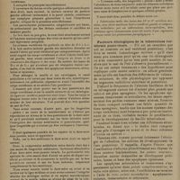 0286 - Page 282 - Revue générale. La tuberculose vertébrale postérieure ; par Claude Huriez... et Marcel Lambert... (Travail des Cliniques chirurgicale et médicale de l'Hôpital Saint-Sauveur de Lille, services de MM. les Professeurs Lambert et Carrière). Facteurs étiologiques de la tuberculose vertébrale postérieure