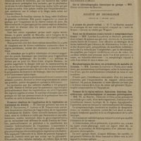 0330 - Page 326 - Sociétés savantes. Académie de médecine. (Séance du 24 février 1931). La fièvre ondulante d'origine bovine. M. Arnold Netter / Premiers résultats de l'application de la vagotonine au traitement du diabète. M. Desgrez / La posologie individuelle des sels d'or dans la tuberculose pulmonaire. MM. Dumarest et Mollard / Société de neurologie. (Séance du 5 février 1931). A propos du procès-verbal. M. T. de Martel / Deux cas de dysostose cranio-faciale à symptomatologie fruste. MM. Laignel-Lavastine et Boquien / Morphogrammes des deux cas précédents de maladie de Crouzon. MM. Laignel-Lavastine et Papillault / Tumeur de la région sellaire. Opération. Guérison. Considérations ophtalmologiques et anatomo-pathologiques. MM. Th. de Martel, Oberling et Guillaume / Un cas de synostose radio-cubitale supérieure associée à une double luxation congénitale des hanches accompagnée d'altérations osseuses considérables du bassin. MM. J. Lhermitte, Nemours-Auguste et Mlle Monique Parturier
