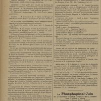 0362 - Page 358 - Informations. Guerre / Colonies / Marine / Le syndicat professionnel de la presse scientifique / Prix Gobey / Fédération régionaliste française / Journées d'aviation sanitaire coloniale / Sympathologie clinique / Cours de la Faculté de médecine de Paris. Chaire de clinique médicale propédeutique / Hôtel-Dieu / Avis de vacance
