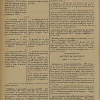 0372 - Page 368 - Sociétés savantes. Académie de médecine. (Séance du 3 mars 1931). Rapport sur une proposition de loi de MM. Milan et Rio ayant pour objet de modifier la loi du 30 novembre 1892 sur l'exercice de la médecine. M. G. Roussy / L'épidémie de poliomyélite en Alsace en 1930. MM. Rohmer, Meyer, Mlle Philizot, MM. Tassovatch, Vallette et Willemin / Formation du beurre par butyrisaton des glycérides dans la mamelle avant l'apparition des principaux produits caractéristiques de la sécrétion mammaire. M. Piettre / Election / Société de biologie. (Séance du 31 janvier 1931). Recherches sur la diazoréaction limite. MM. E. Chabrol, Charonnat et Dany / Sur la dispersion des bacilles tuberculeux d'épreuve dans l'organisme des cobayes allergiques. MM. A. Boquet et J. Valtis