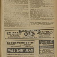 0433 - Page 429 - Sociétés savantes. Société médicale et anatomo-clinique de Lille. (Séance du 10 février 1931). Maladie d'Oppenheim : constatations anatomo-pathologiques. MM. Deherripon et Delattre / Absence congénitale du péroné (avec présentation de photographies et de radiographies). M. Billet / Un curieux cas d'usure du cuir chevelu du foetus au cours d'un travail long. MM. Favreau, Klein et Le Dourneuf / Abcès du foie d'origine appendiculaire. MM. Camelot, Courty et Mlle Senelard