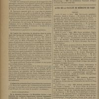 0458 - Page 454 - Sociétés savantes. Académie de médecine. (Séance du 17 mars 1931). Sur les études dentaires / De l'emploi des injections de glycérine dans le traitement des varices par la méthode sclérosante. MM. F. Maignon, Ch. Grandclaude et M. Lambret / L'infestation prénatale dans l'ascaridiase des carnivores. M. Henry / Election / Actes de la Faculté de médecine de Paris. Thèses