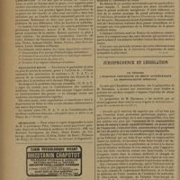 0464 - Page 460 - Informations. IIe Congrès international de la lumière. (Copenhague, 15-18 août 1932) / Réunion du comité médical consultatif de Villard-de-Lans / Secours sur route / Nécrologie / Vittorio Ascoli. [Nécrologie] / Jurisprudence et légalisation. Le tétanos. L'injection préventive de sérum antitétanique. La responsabilité médicale