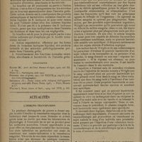 0474 - Page 470 - Nouvelles conceptions sur le mécanisme d'action de la bactério-thérapeutique lactique ; par G. Ninni... / Actualités. L'immuno-transfusion. [R. Levent]