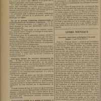 0486 - Page 482 - Sociétés savantes. Société de thérapeutique. (Séance du 11 février 1931). Chlorate de potasse et angines. MM. A. Brissemoret et A. Challamel / Six cas de guérison d'infections streptococciques et staphylococciques par les immuno-transfusions. M. Séjourné / Traitement thermal des réactions vaso-motrices du foie. M. Roger Glénard / Thérapeutique actuelle de la maladie de Parkinson et des syndromes parkinsoniens. M. Macé de Lépinay / L'épidémie de poliomyélite de 1930 en Grèce. Action du sang citraté des convalescents dans deux cas. Sérothérapie antipoliomyélitique tardive avec le sérum de Petit. M. Petzetakis... / Livres nouveaux. Lacordaire, observation pathologique d'un grand homme, par Pierre Paulus. [L Babonneix]
