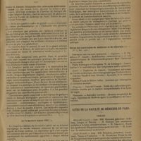 0515 - Page 511 - Jurisprudence et législation. Chirurgie esthétique. Faute de droit commun. Responsabilité. [H. Ribadeau Dumas] / Livres nouveaux. Essais et dosages biologiques des substances médicamenteuses, par Jeanne Lévy... Préface du Professeur Tiffeneau/ Le formulaire Astier 1931 / Revue sud-américaine de médecine et de chirurgie (... 1931) / Actes de la Faculté de médecine de Paris. Thèses