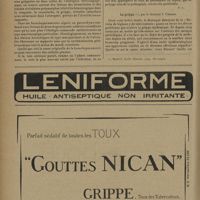 0560 - Page 556 - Livres nouveaux. Les bronchopneumonies chez l'enfant ou pneumonies en foyers. Etude anatomique de quelques formes suraiguës et aiguës, par André Héraux. - (Préface de M. G. Roussy) / La grippe, par le Docteur J. Chabas