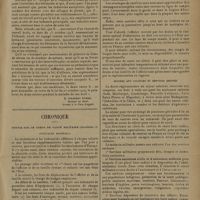 0591 - Page 587 - Jurisprudence et législation. Accidents du travail. Maladies professionnelles. [H. Ribadeau Dumas] / Chronique. Notice sur le Corps de Santé militaire colonial. Avantages matériels