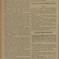 0618 - Page 614 - Chronique. Réception des professeurs de la Faculté de médecine de Montpellier à Barcelone. Remise des insignes du grade de Docteur honoris causa de l'Université de Barcelone aux Professeurs Hédon et Forgue / Actes de la Faculté de médecine de Paris. Thèses / Bulletin bibliographique
