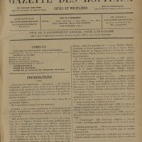 0637 - Page 633 - Sommaire / Informations. Facultés de médecine. Bordeaux / Marine / Marine marchande. Médecins sanitaires maritimes