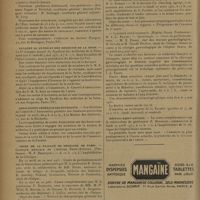 0638 - Page 634 - Informations. Marine marchande. - Médecins sanitaires maritimes / La Société mutuelle de retraite des médecins du front / Banquet du Syndicat des médecins de la Seine / Association générale des étudiants / Cours de la Faculté de médecine de Paris. Clinique médicale de l'Hôpital Saint-Antoine. (Professeur : M. F. Bezançon) / Conférences d'anatomie pathologique. (Professeur : M. G. Roussy) / Clinique gynécologique. (Hôpital Broca. Professeur : M. J.-L. Faure) / Hôpital Saint-Antoine