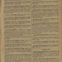 0645 - Page 641 - Analyses et indications bibliographiques. L'électrologie en 1930 ; par Louis Delherm... et Jean Loubier... IV. Électrodiagnostic. Action du sympathique sur la curarisation suivant le sens de l'hétérochronisme. (L. et M. Lapicque. C. R. de la Soc. de biol...) / Sur un dispositif de mesure de résistance et capacité du corps humain par l'oscillographe cathodique. (Ph. Fabre et Swyngedauw. C. R. de la Soc. de biol...) / Nouveau chronaximètre. (L. Brillouin et A. Zimmern. C. R. de la Soc. de biol...) / Au sujet des chronaximètres à lampes. (Fabre. Bull. officiel de la Soc. franç. d'électroth. et de radiol...) / Au sujet des chronaximètres à lampes. (Brillouin et Zimmern. Soc. franç. d'électroth. et de radiol...) / Note sur un procédé d'électrodiagnostic classique automatique. (Delherm, Laquerrière et Walter. Bull. officiel de la Soc. franç. d'électroth. et de radiol...) / Période latente du muscle circulaire entérique de la grenouille, soumis à l'excitation galvanique. (G. Morin. C. R. de la Soc. de biol...) / Sur l'étude oscillographique des courants de haute fréquence redressés et capables de produire des phénomènes d'excitation. (J. Cluzet et P. Ponthus. C. R. de la Soc. de biol...) / V. Dermatoses. Efficacité de la d'arsonvalisation médicamenteuse dans le lupus érythémateux. (H. Bordier. C. R. de l'Acad. des sciences...) / Emploi du bistouri diathermique en dermartologie. (Vignat. Bull. de la Soc. méd. de l'Elysée...) / Un cas d'actinomycose guéri par ionisation iodée. (Moutard. Bull. officiel de la Soc. franç. d'électroth. et de radiol...)
