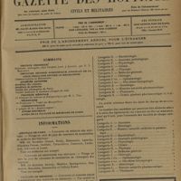 0673 - Page 669 - Sommaire / Informations. Hôpitaux de Paris. Concours de médecin des hôpitaux / Concours de chirurgien des hôpitaux / Facultés de médecine. Concours du premier degré d'agrégation des Facultés de médecine