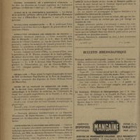 0674 - Page 670 - Informations. Facultés de médecine. Concours du premier degré d'agrégation des Facultés de médecine / Écoles de médecine. Nantes / Conseil supérieur de l'assistance publique / Jubilé de M. le Professeur Hartmann / Distinctions honorifiques / Association générale des médecins de France. Assemblée générale annuelle / Nécrologie / Cours de la Faculté de médecine de Paris. Clinique médicale propédeutique de la Charité. (Professeur : M. Emile Sergent) / Amphithéâtre d'anatomie des hôpitaux. Chirurgie de l'appareil oto-rhino-laryngologique / Correspondance / Bulletin bibliographique