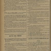 0726 - Page 722 - Livres nouveaux. Le livre blanc. Formulaire médical publié sous le contrôle d'un groupe d'Internes et d'anciens Internes en médecine des hôpitaux de Paris... / L'enfant sain et l'enfant malade, par le Professeur P. Rohmer et la Doctoresse S. Ph. Bellocq / Revue des thèses. Etudes sur les pleurésies tuberculeuses et leur traitement par les sels d'or, par le Docteur Georges Roulin... / Actes de la Faculté de médecine de Paris. Thèses