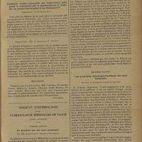 0737 - Page 733 - VIIe Congrès national de la tuberculose. Bordeaux, 38 mars-2 avril 1931 (fin). Conférence du Docteur Burnand sur l'état actuel du traitement de la tuberculose pulmonaire / Comment rendre accessible aux tuberculeux indigents le traitement par le pneumothorax à l'hôpital, au sanatorium-hôpital et au dispensaire ? Rapporteur : M. le Docteur Kuss, MM. H. Secousse et F. Piéchaud / Discussion / Société d'hydrologie et de climatologie médicales de Paris. (Séance solennelle). Premier rapport. La phylaxie par les eaux minérale. Par MM. Ferreyrolles, Monod et Boucomont / Deuxième rapport. Les propriétés anti-anaphylactiques des eaux minérales. Par MM. le Professeur Loeper et Mougeot